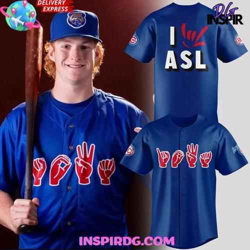 I Love Asl American Sign Language Special Baseball Jersey