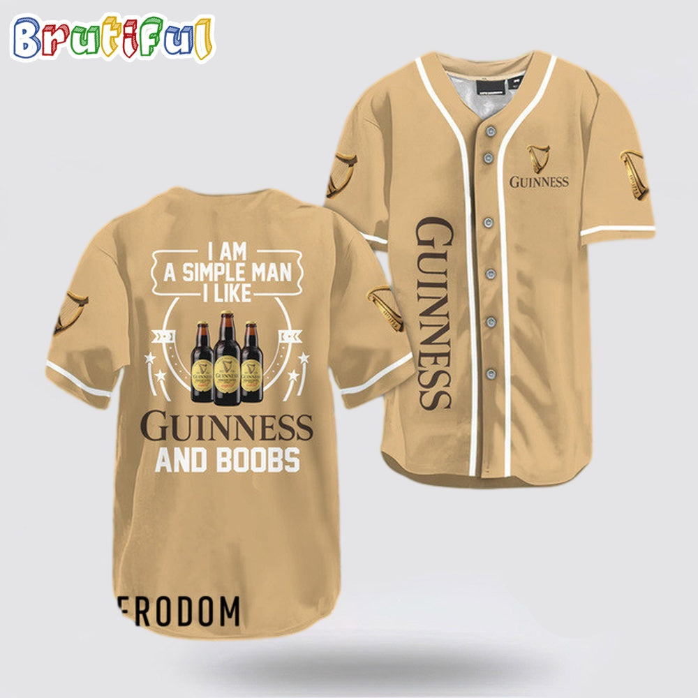 I Like Guinness And Boobs Baseball Jersey