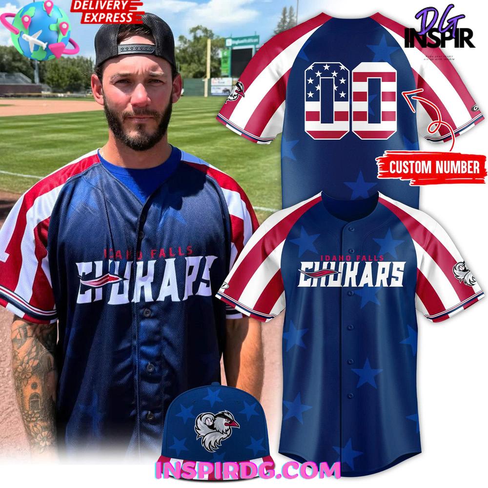 Idaho Falls Chukars Independence Day 2025 Baseball Jersey