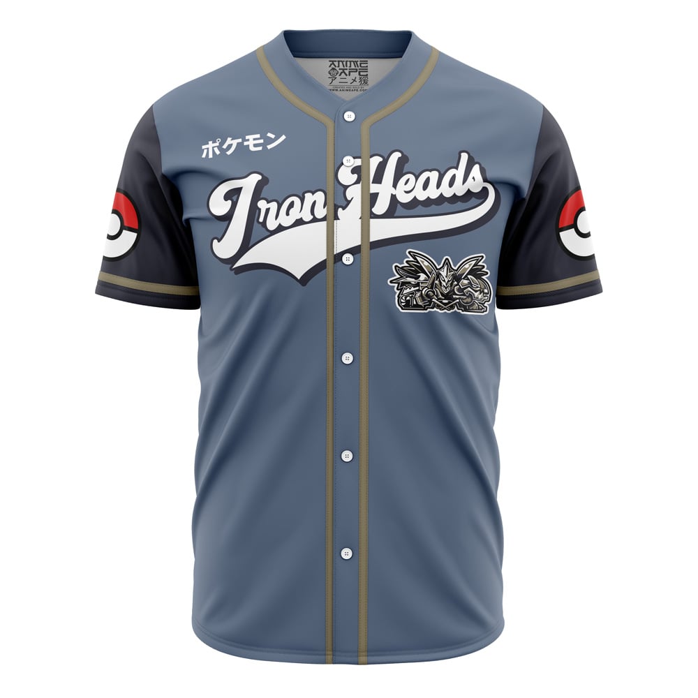 Iron Heads Steel Type Pokemon Baseball Jersey