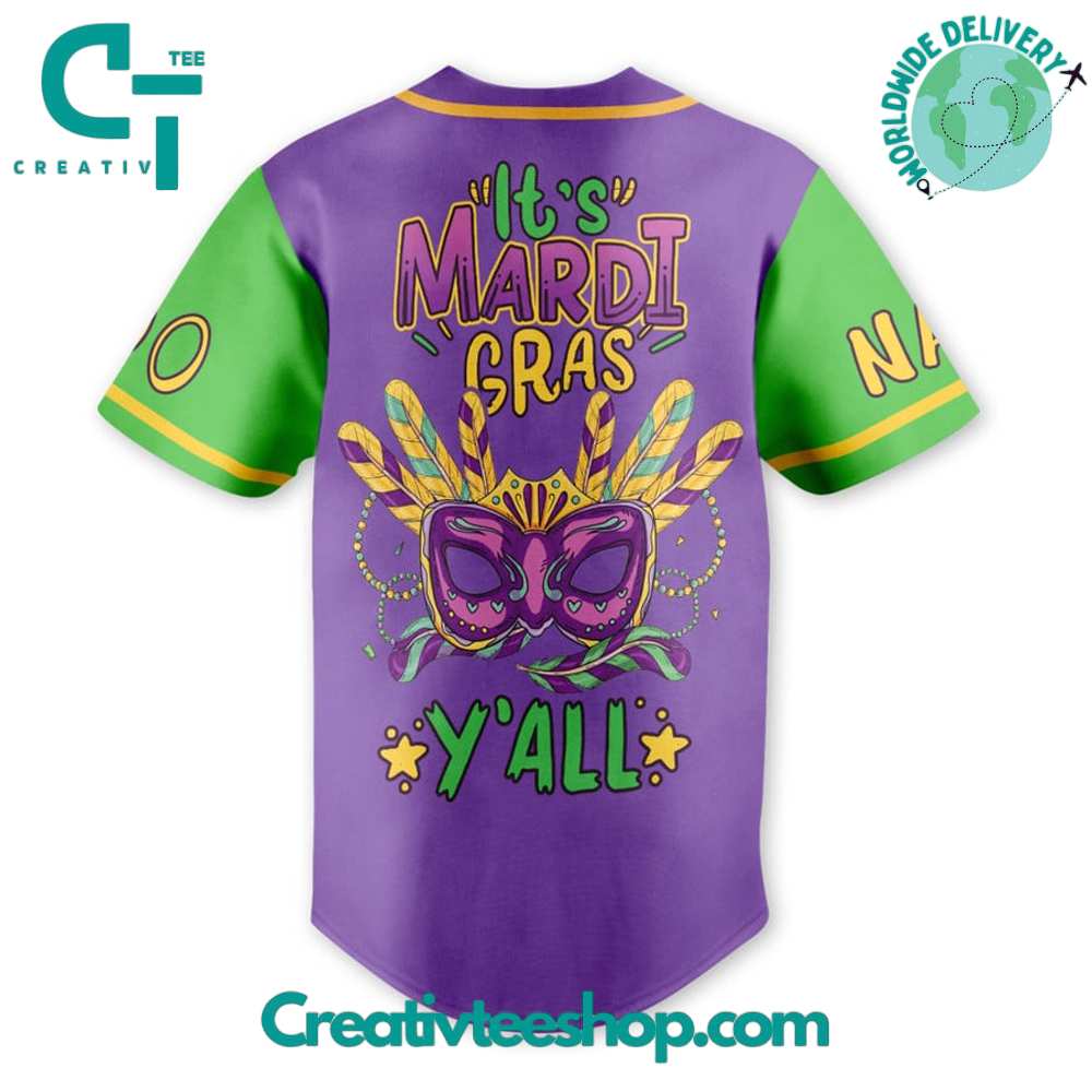 It'S Mardi Gras Y'All Baseball Jersey