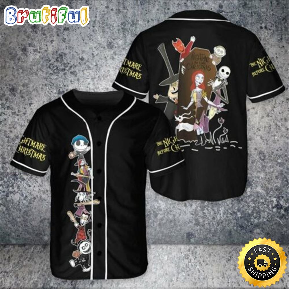 Jack Skellington Halloween Baseball Jersey Shirts