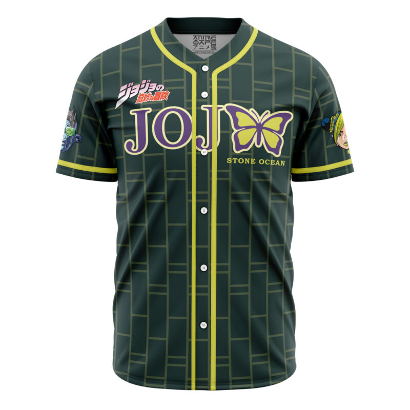 Jolyne Cujoh Stone Ocean Jojo’S Bizarre Adventure Baseball Jersey