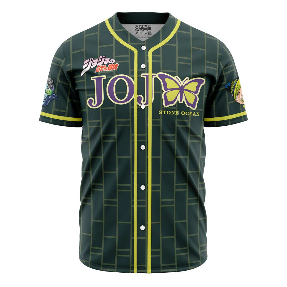 Jolyne Cujoh Stone Ocean Jojo’S Bizarre Adventure Baseball Jersey