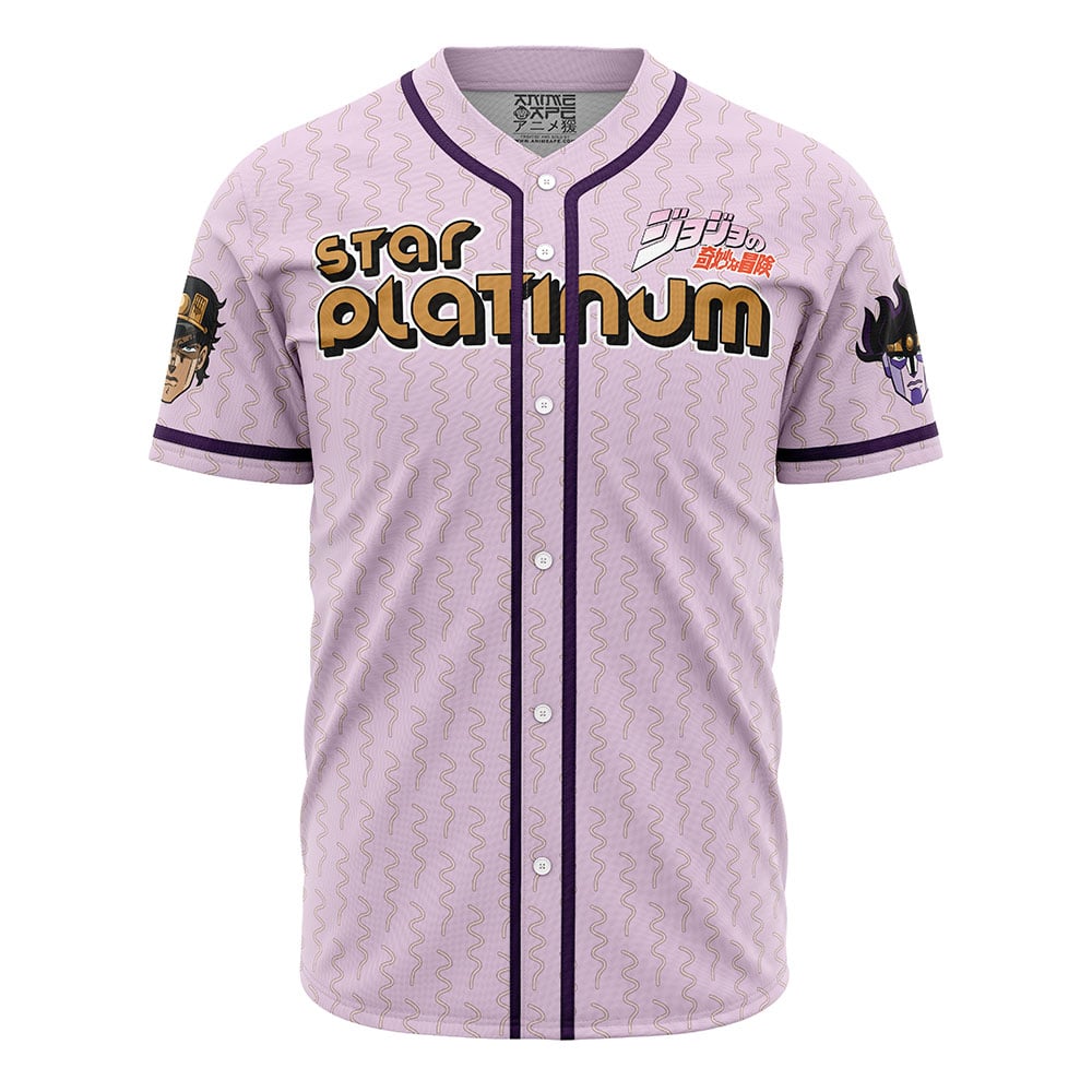 Jotaro Kujo Star Platinum Jojo’S Bizarre Adventure Baseball Jersey
