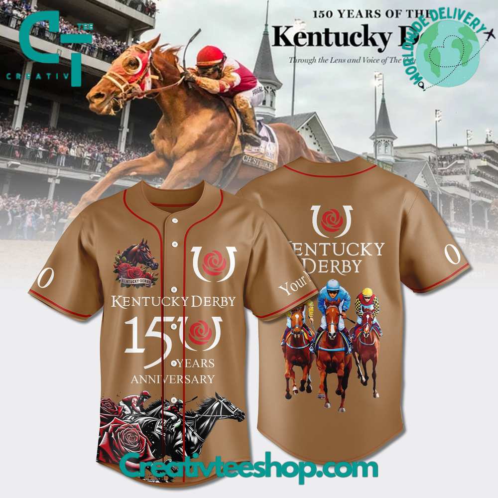 Kentucky Derby 150 Years Baseball Jersey
