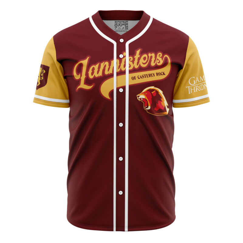 Lannisters Of Casterly Rock Game Of Thrones Baseball Jersey