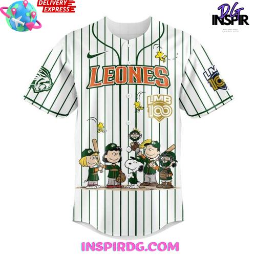 Leones Peanuts 100 Years Lmb Edition Baseball Jersey