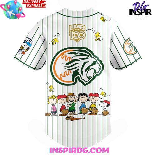 Leones Peanuts 100 Years Lmb Edition Baseball Jersey