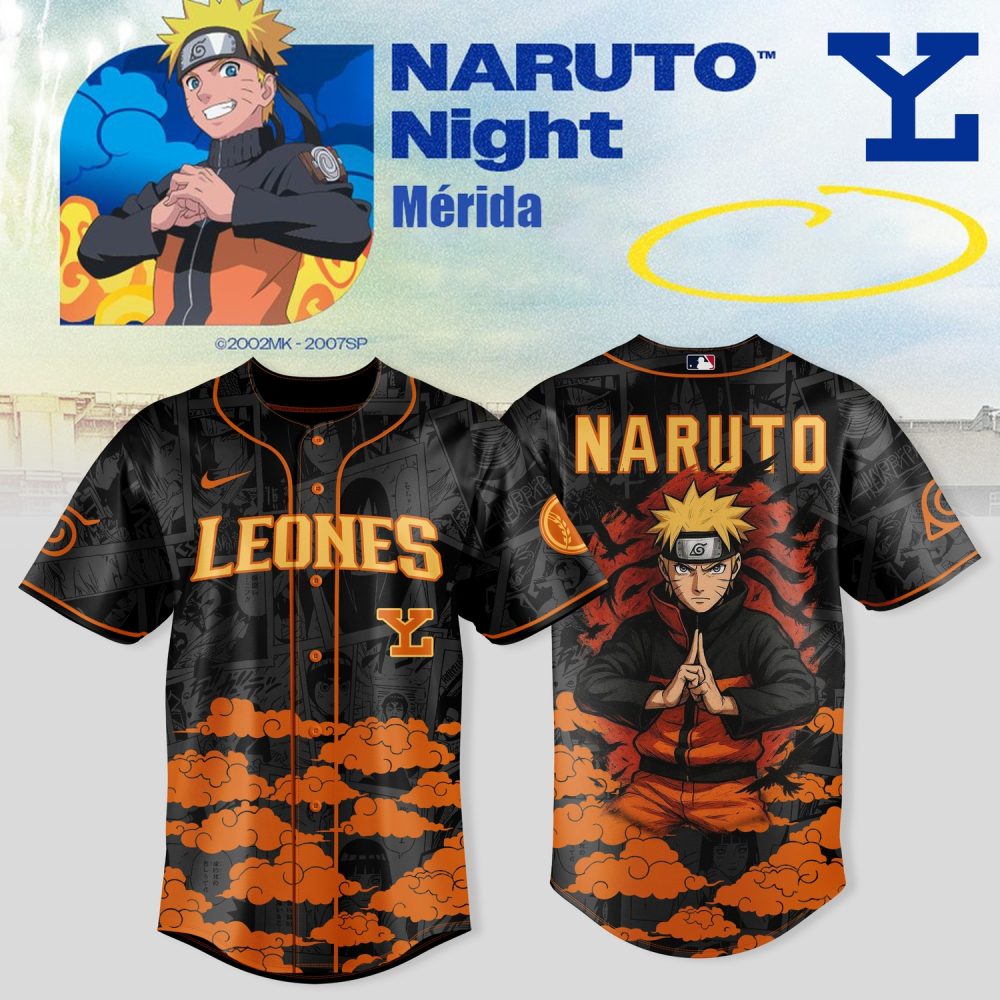 Leones De Yucatán X Naruto Night 2026 Special Edition Baseball Jersey Version 2