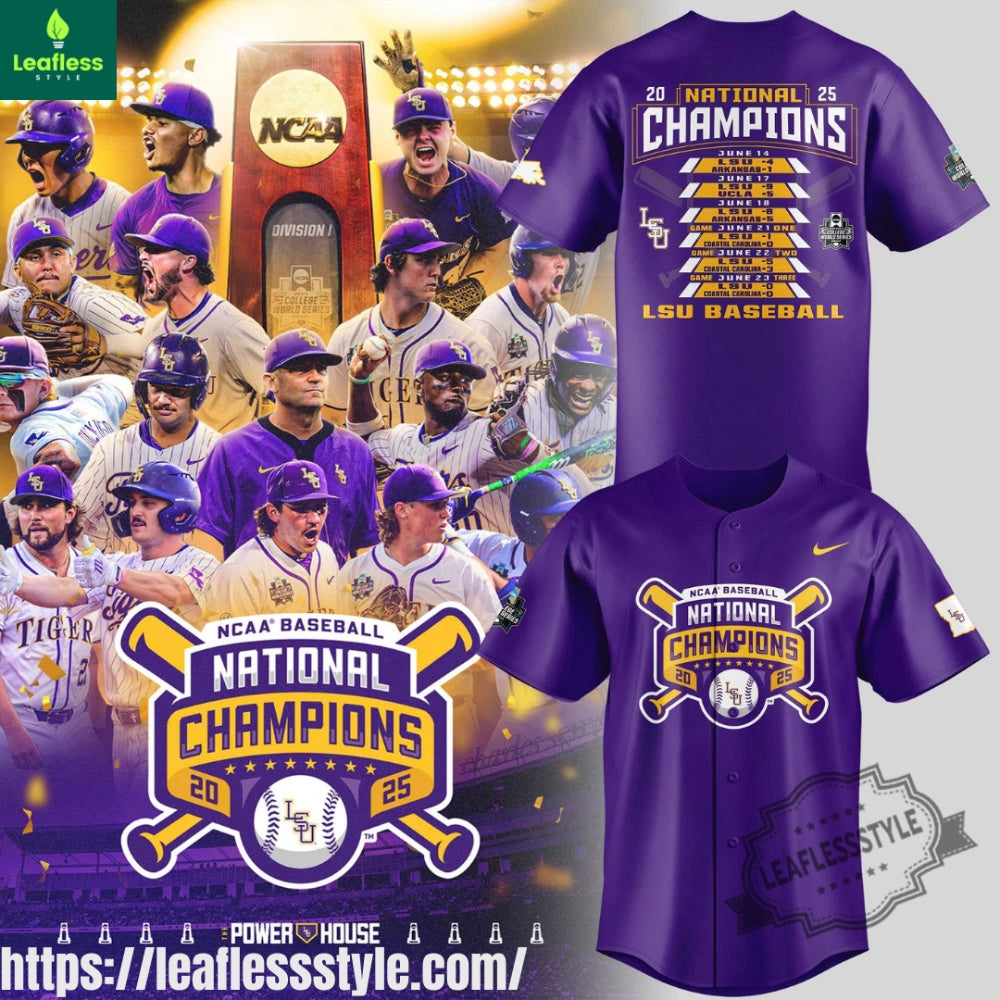 Lsu Tigers 2025 Ncaa Baseball Jersey Shirt