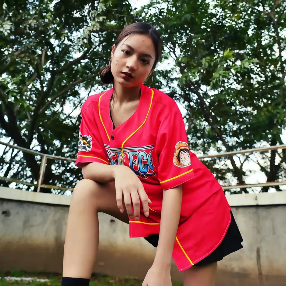 Luffy One Piece Baseball Jersey