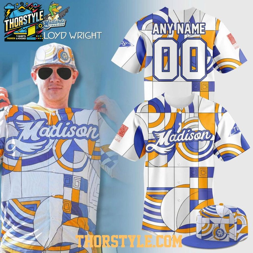 Madison Mallards X Frank Lloyd Wright 2026 Art Baseball Jersey