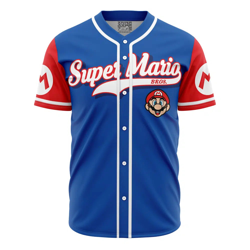 Mario Mario Bros Baseball Jersey