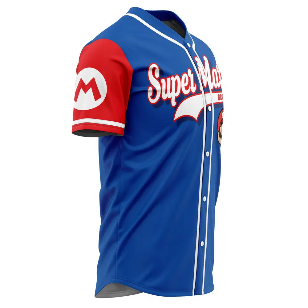Mario Mario Bros Baseball Jersey