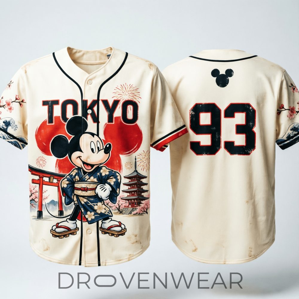 Mickey Mouse Baseball Kimono Tokyo