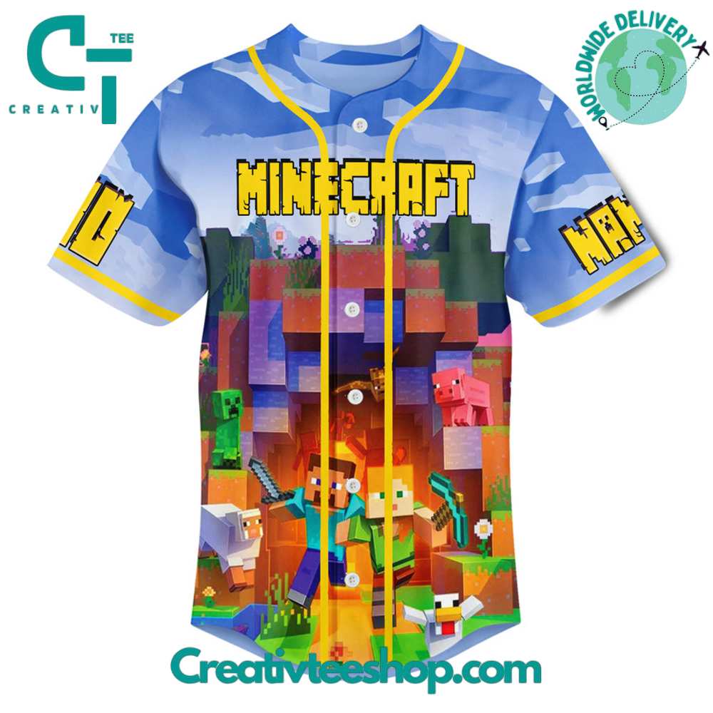 Minecraft To Be Or Not To Be Baseball Jersey