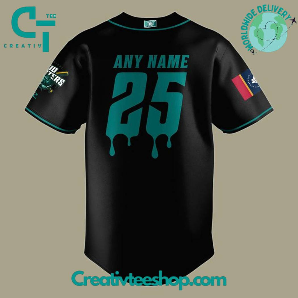 Mississippi Mud Monsters Special New 2025 Black Baseball Jersey
