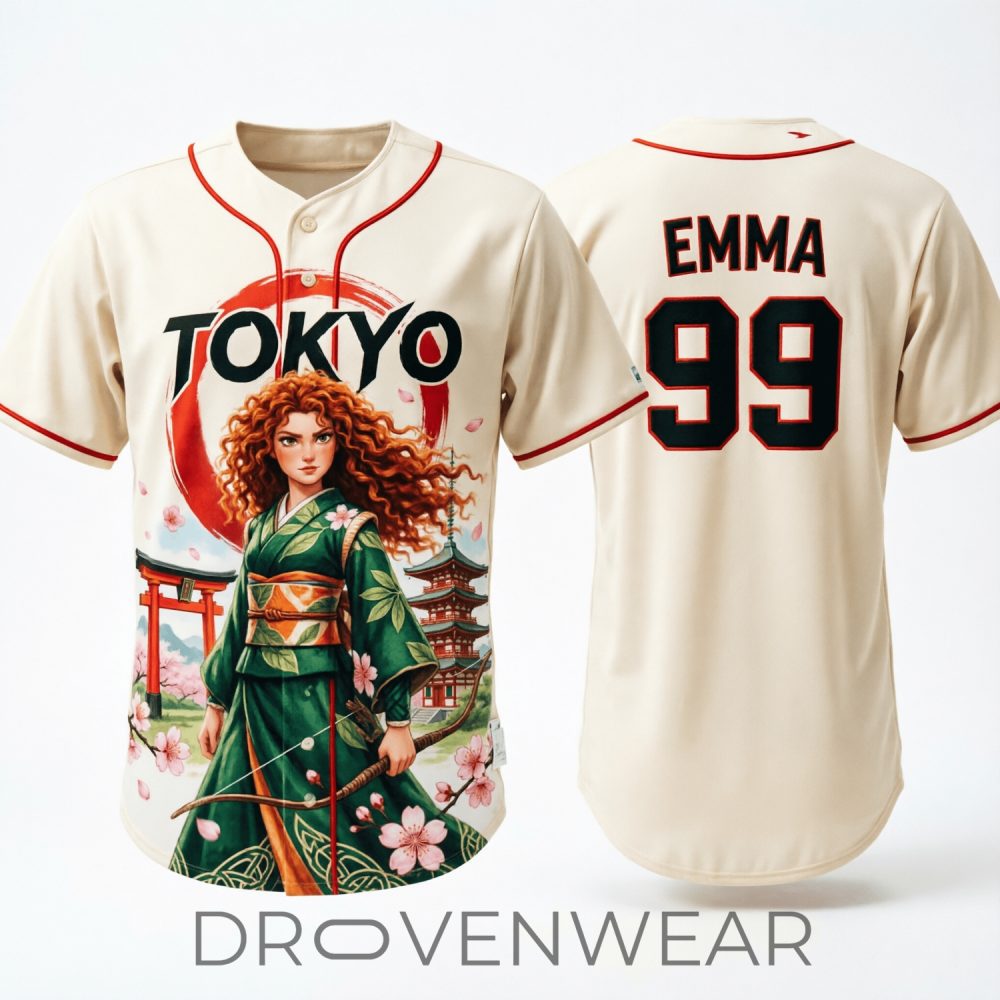 Moana X Tokyo Princess Baseball Jersey Emma #99