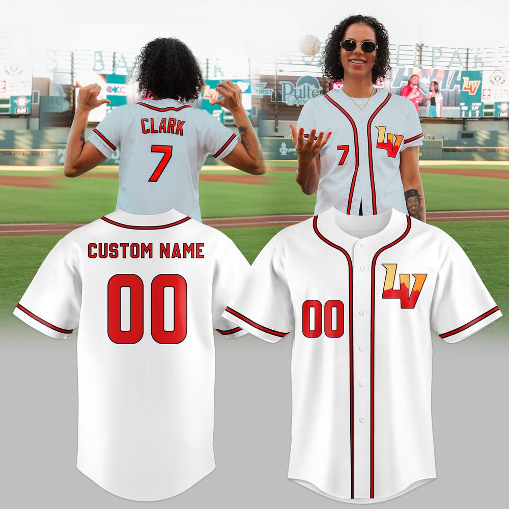Las Vegas Aces Lv White Baseball Jersey