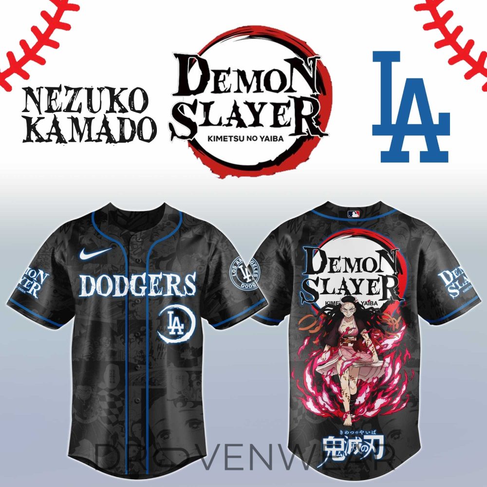Nezuko Kamado Demon Slayer Los Angeles Anime Baseball Jersey