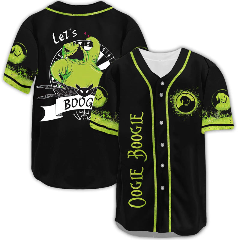 Oogie Boogie Baseball Jersey - Spooky Style For Halloween Fans - Limited Edition