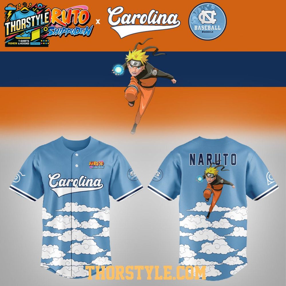 North Carolina Tar Heels Naruro Shippuden Night 2026 Baseball Jersey