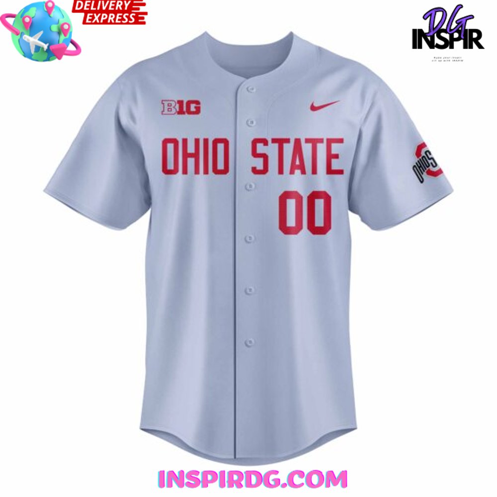 Ohio State Baseball Fresh Road Gray Baseball Jersey