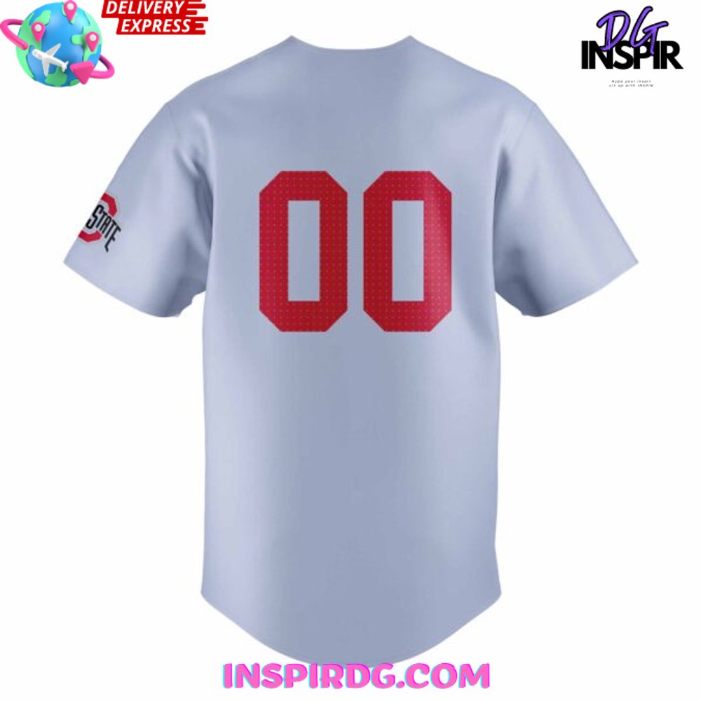 Ohio State Baseball Fresh Road Gray Baseball Jersey