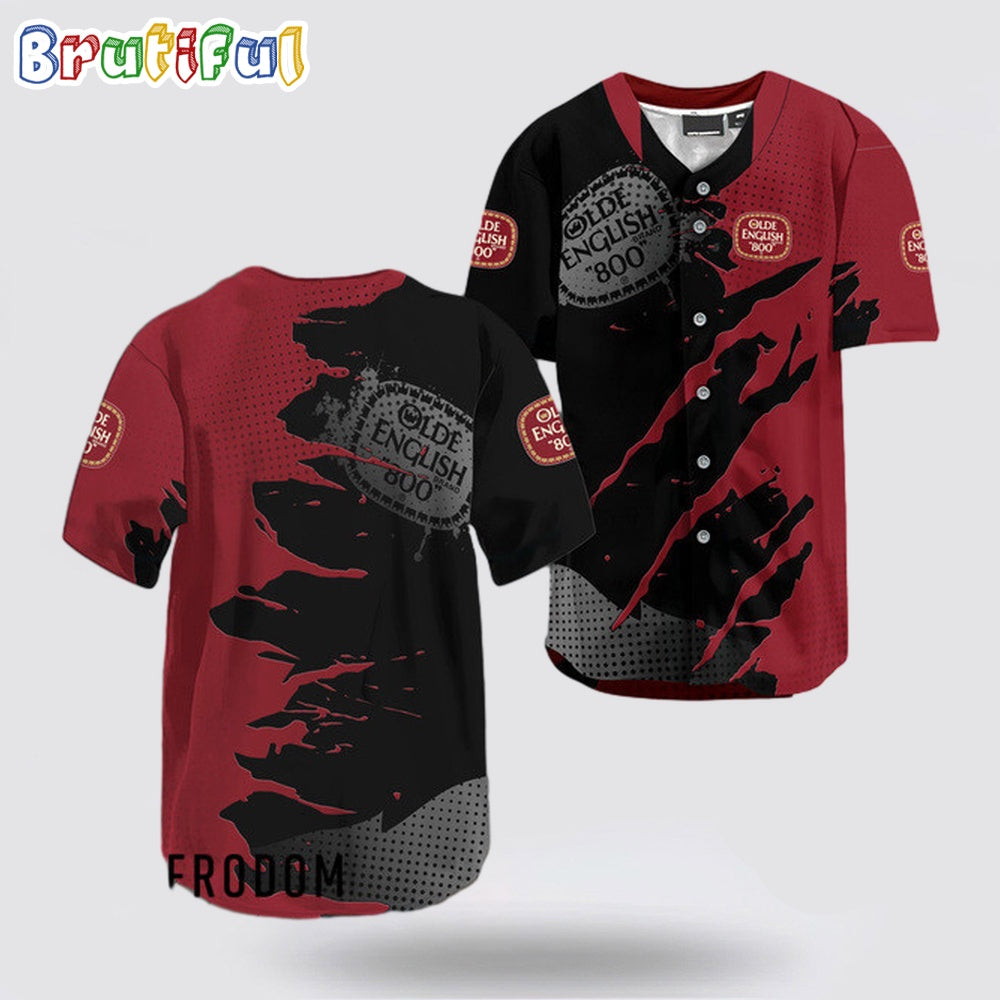 Olde English 800 Metal Crack Pattern Baseball Jersey