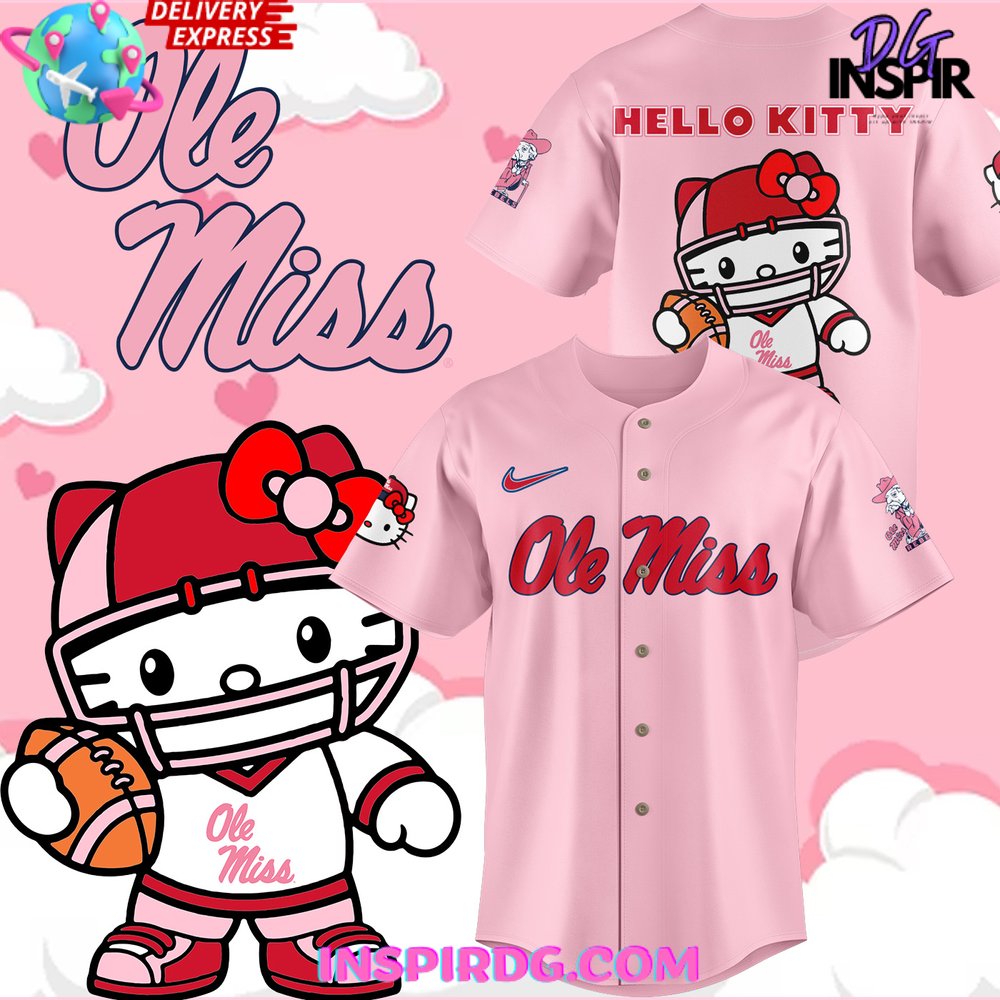 Ole Miss Rebels X Hello Kitty 2024 Baseball Jersey