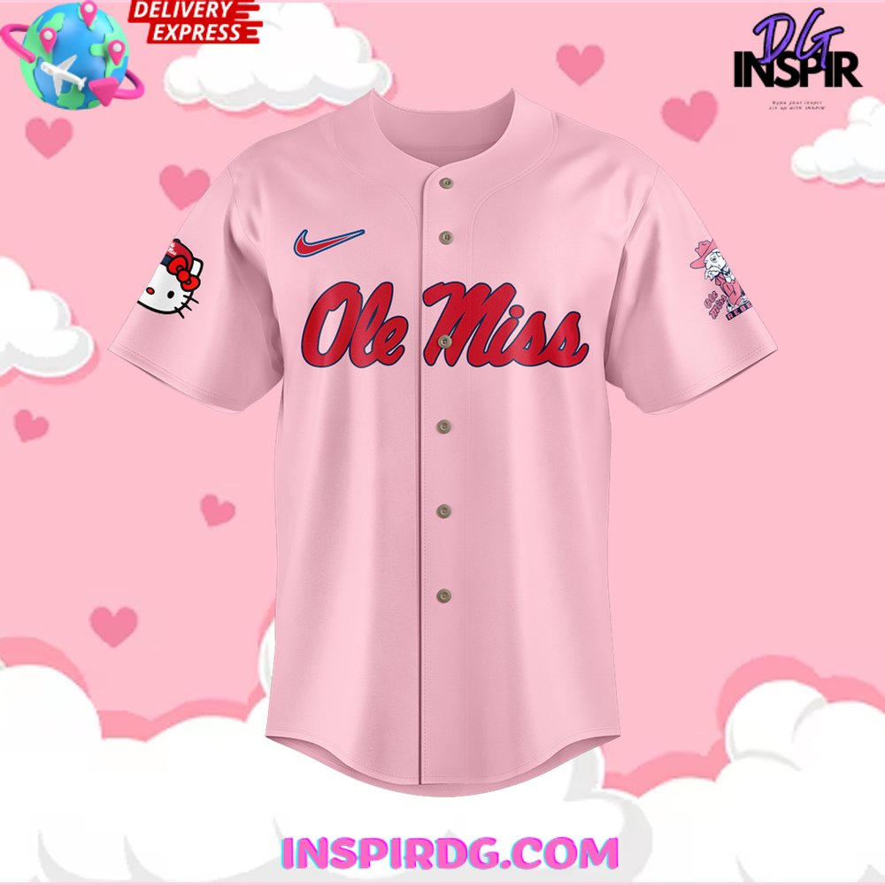Ole Miss Rebels X Hello Kitty 2024 Baseball Jersey