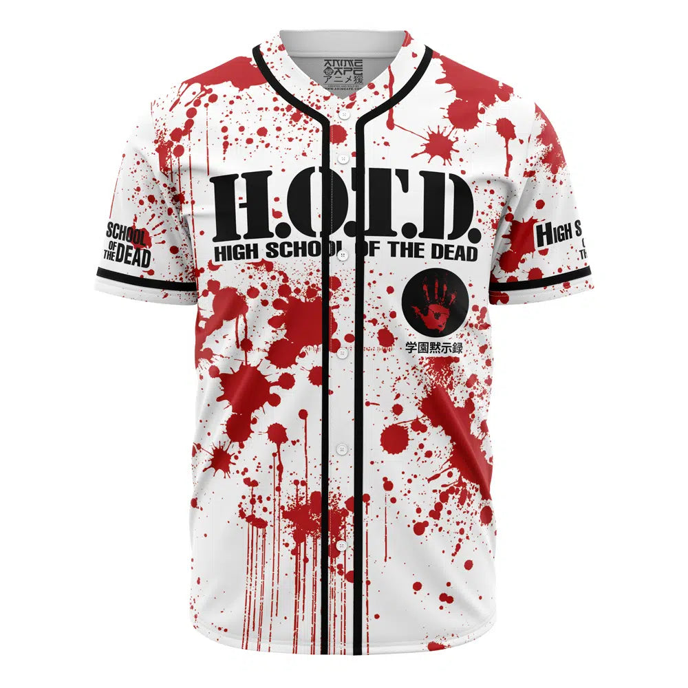 Outbreak High School Of The Dead Baseball Jersey