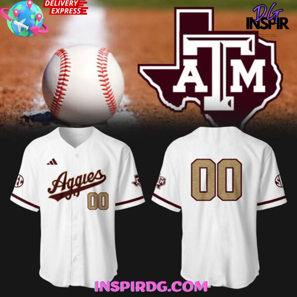 Texas A&amp;M Aggies Baseball New Uniform 2025 Jersey
