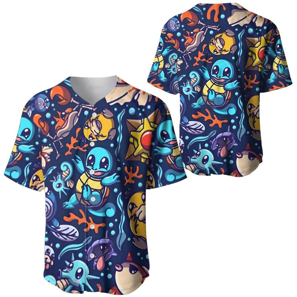 Vibrant Cartoon Sea Creature T-Shirt – Unisex All-Over Print, Fun &amp; Stylish Casual Wear