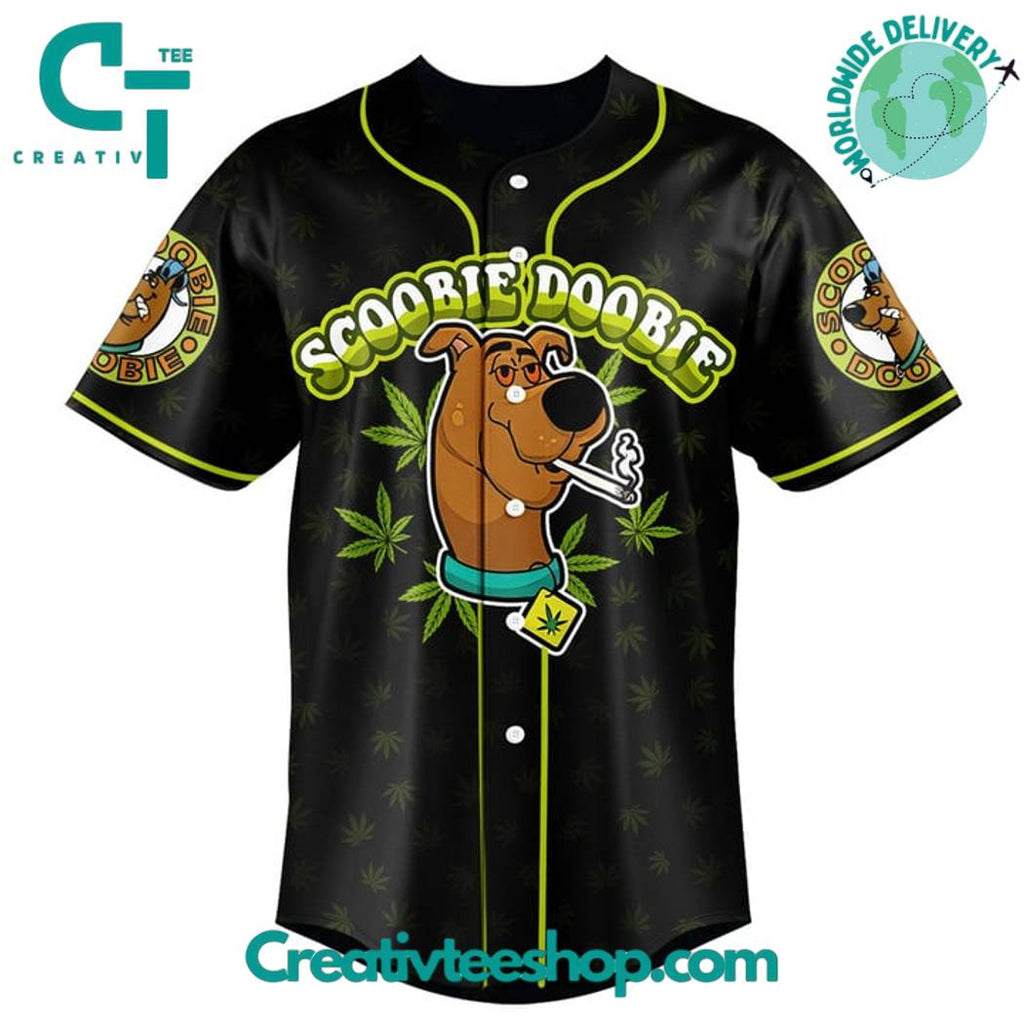 Puff Puff Pass Scooby A Doobie Baseball Jersey