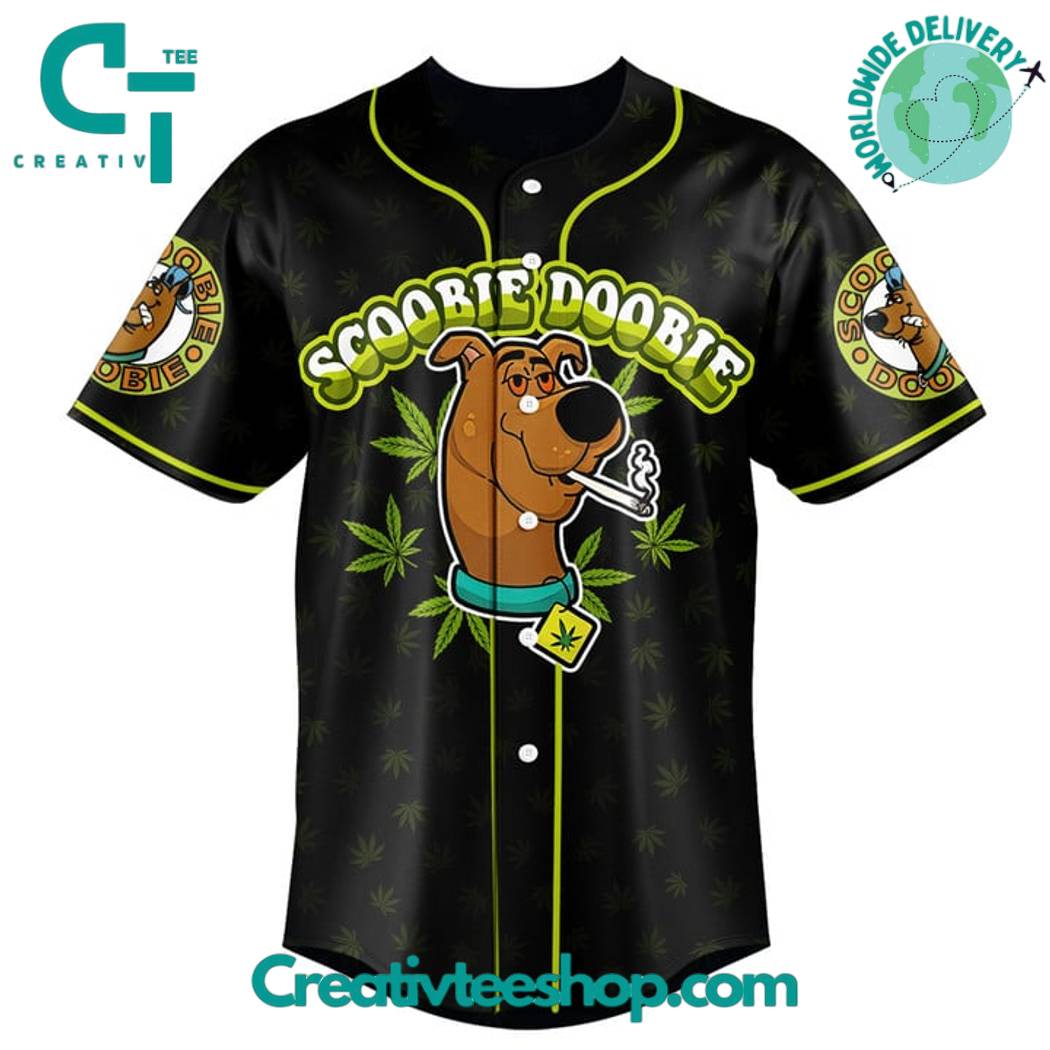 Puff Puff Pass Scooby A Doobie Baseball Jersey