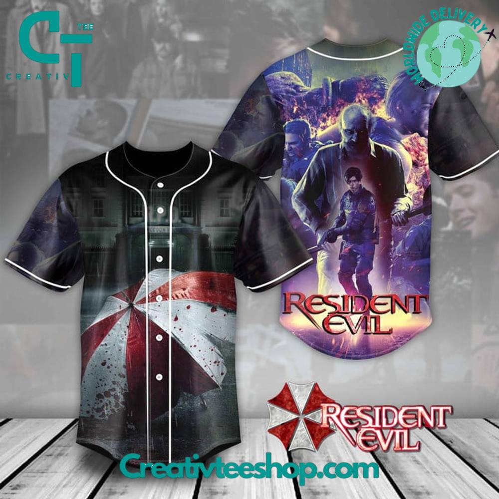 Resident Evil Umbrella Corporation Baseball Jersey