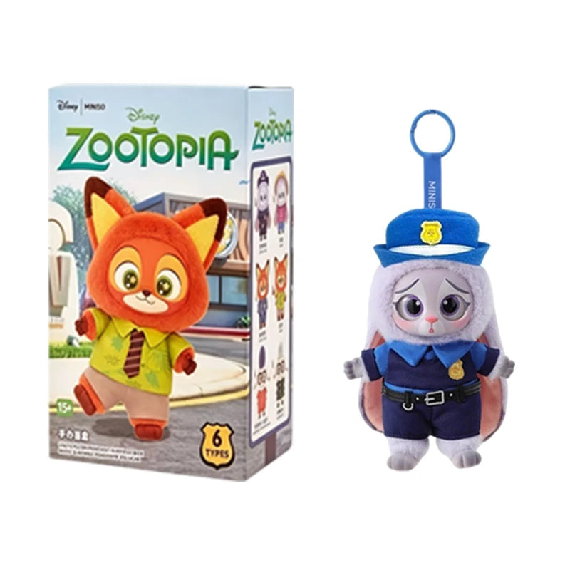 New Genuine Zootopia Vinyl Series Blind Box Cute Cartoon Character Vinyl Plush Bag Pendant Toy Doll Mystery Box Trendy Toys Gift