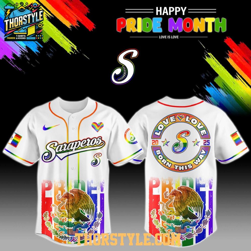 Saraperos De Saltillo 2025 Happy Pride Month Baseball Jersey