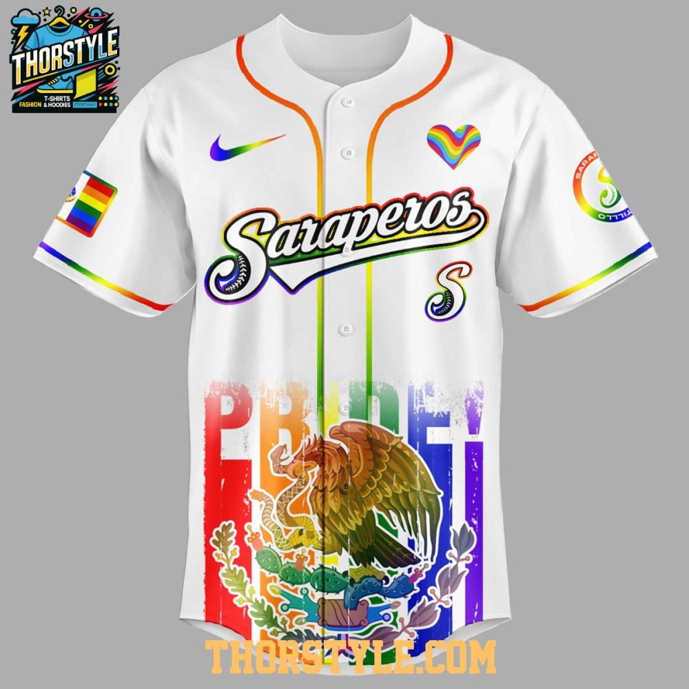 Saraperos De Saltillo 2025 Happy Pride Month Baseball Jersey