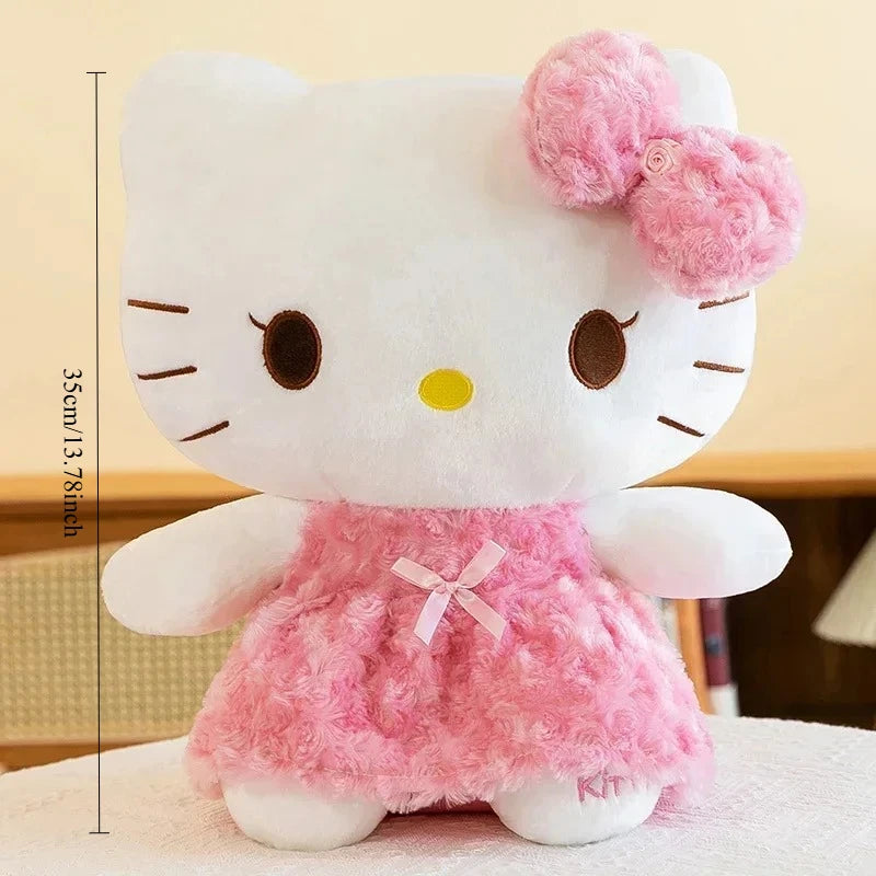 65cm Sanrio Hello Kitty Kawaii Rose My Melody Plush Toy Anime Cartoon Anime Big Size Soft Stuffed Doll Pillow Kids Birthday Gift