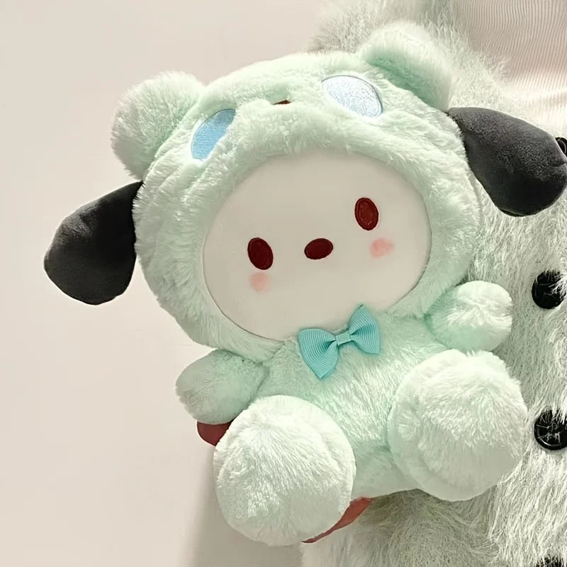 Sanrio Hello Kitty 23CM Transformation Series Plush Dolls Kuromi  Transformed Into White Bears And Big-eared Dogs  Are The Best