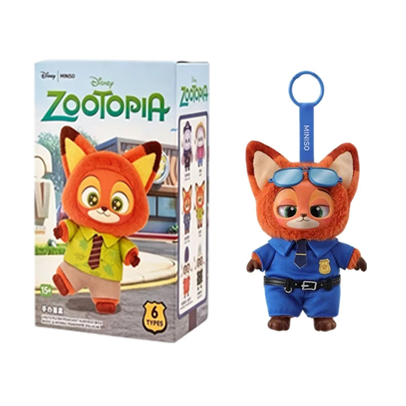 New Genuine Zootopia Vinyl Series Blind Box Cute Cartoon Character Vinyl Plush Bag Pendant Toy Doll Mystery Box Trendy Toys Gift