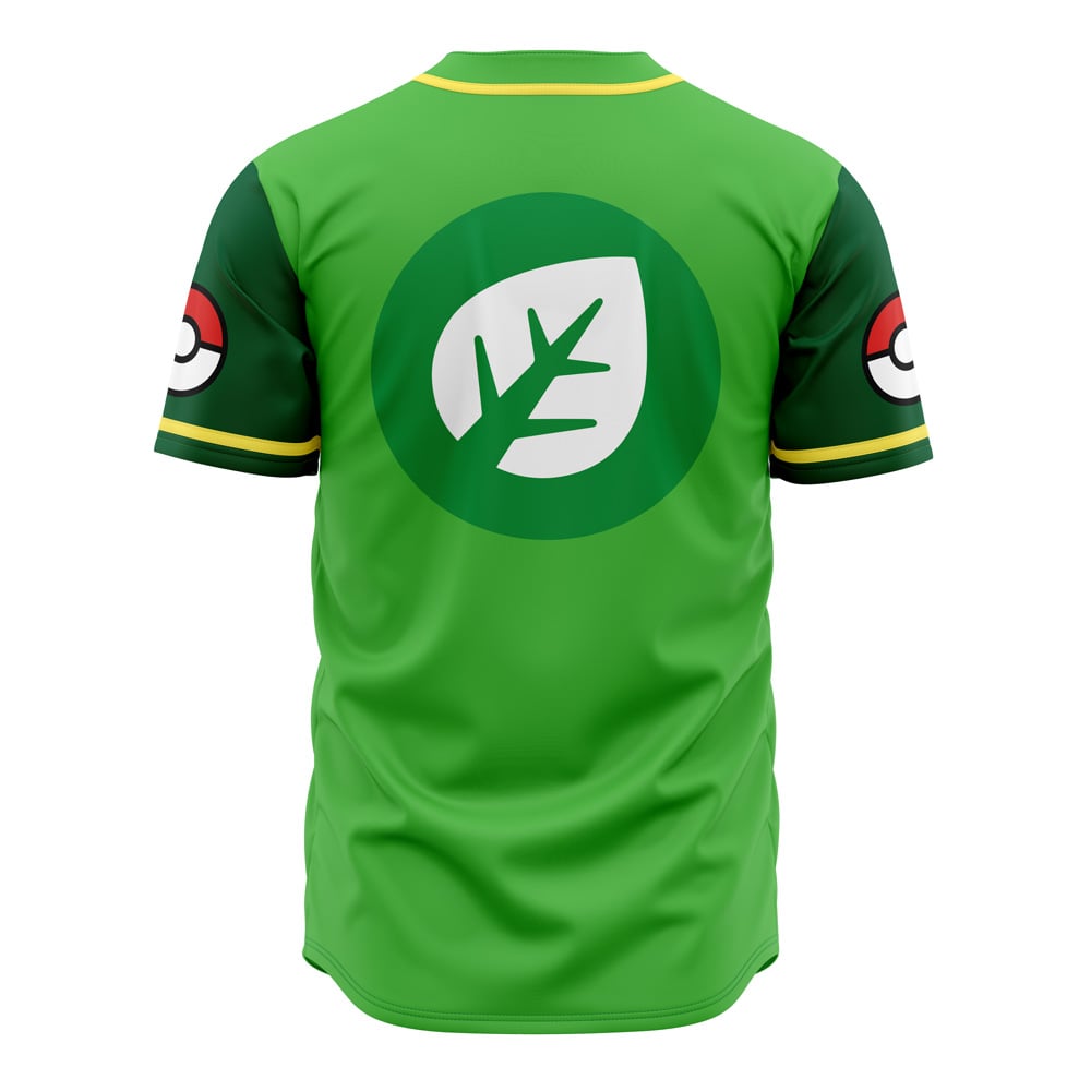 Solar Beams Grass Type Pokemon Baseball Jersey