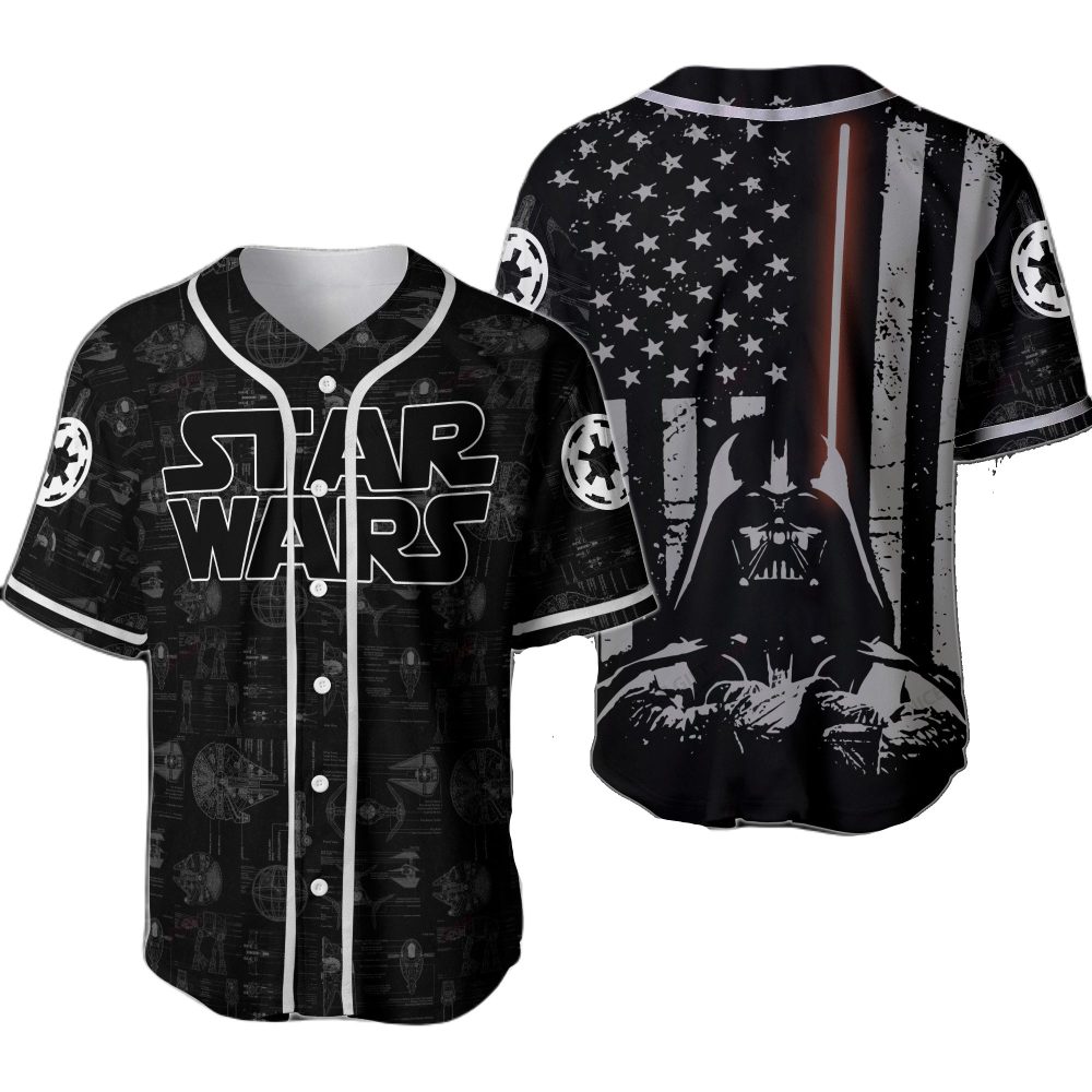 Star Wars Darth Vader Baseball Jersey - Iconic Design, Perfect For Fans!