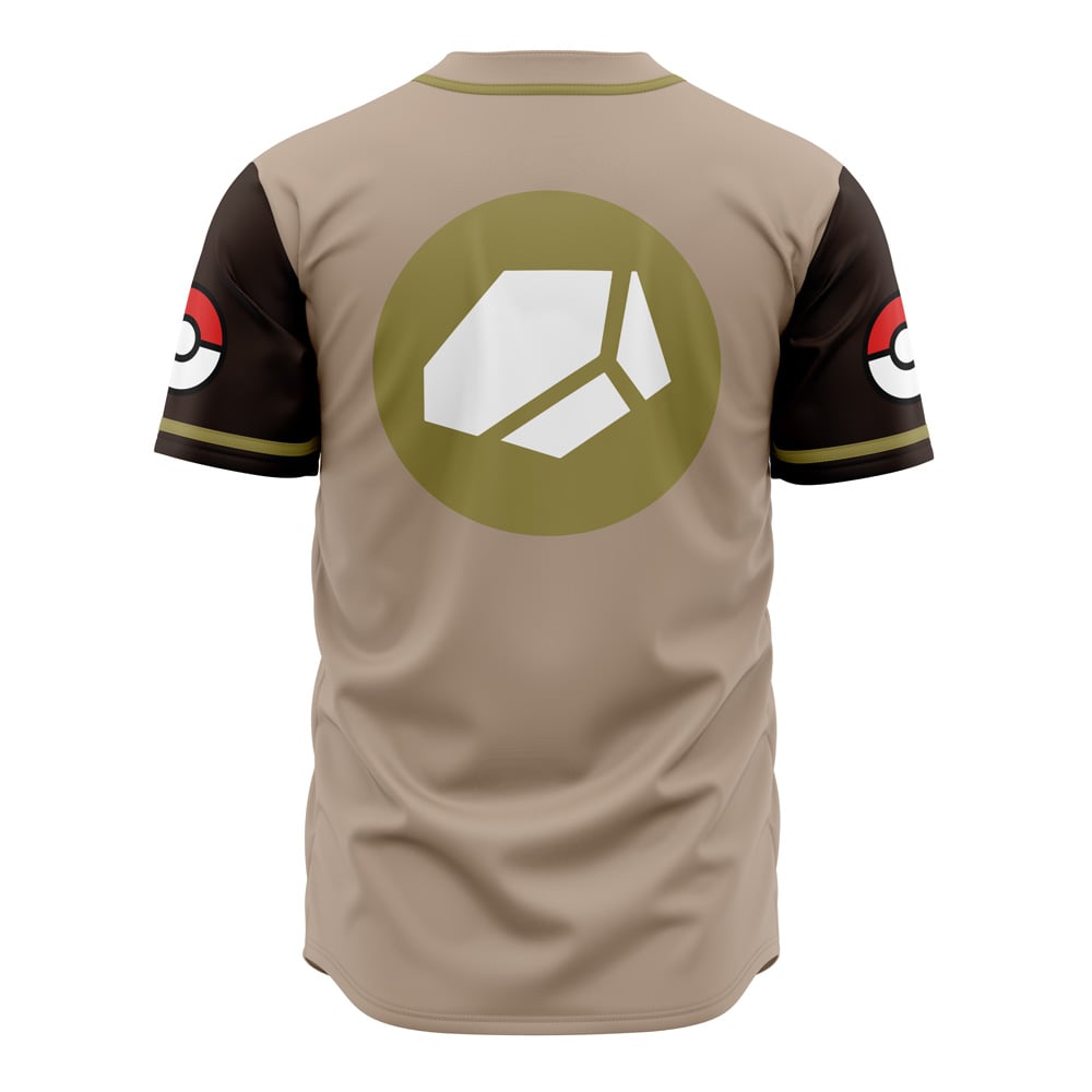 Stone Edges Rock Type Pokemon Baseball Jersey