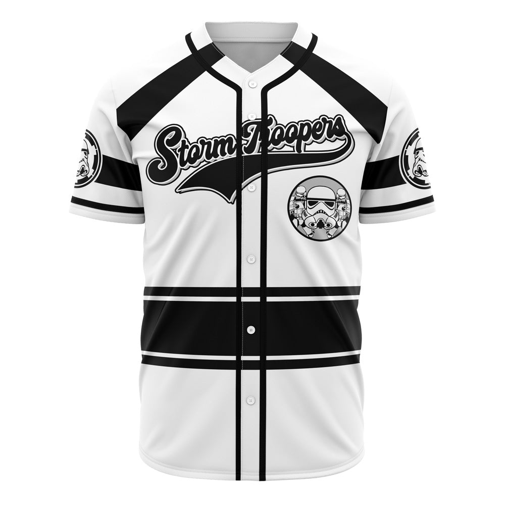 Stormtrooper Baseball Jersey - Classic Black &amp; White Design For Fans - Limited Edition