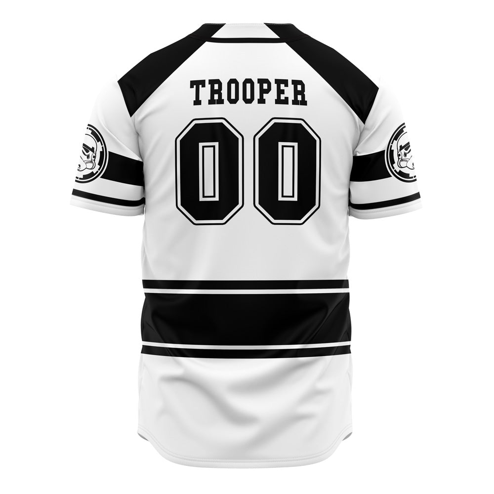 Stormtrooper Baseball Jersey - Classic Black &amp; White Design For Fans - Limited Edition