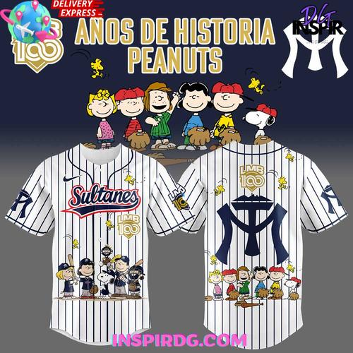 Sultanes Peanuts 100 Years Lmb Special Baseball Jersey
